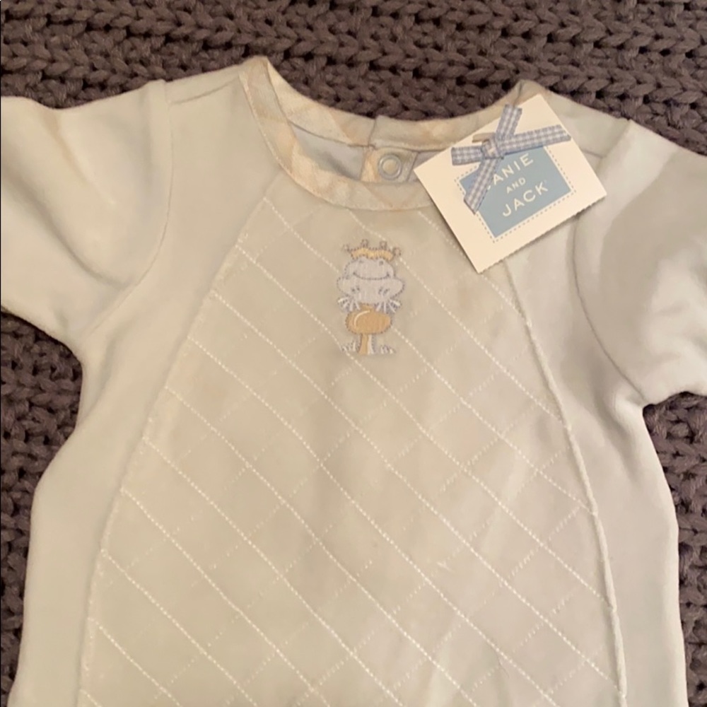 Janie and Jack Soft Preemie Sleeper NWT